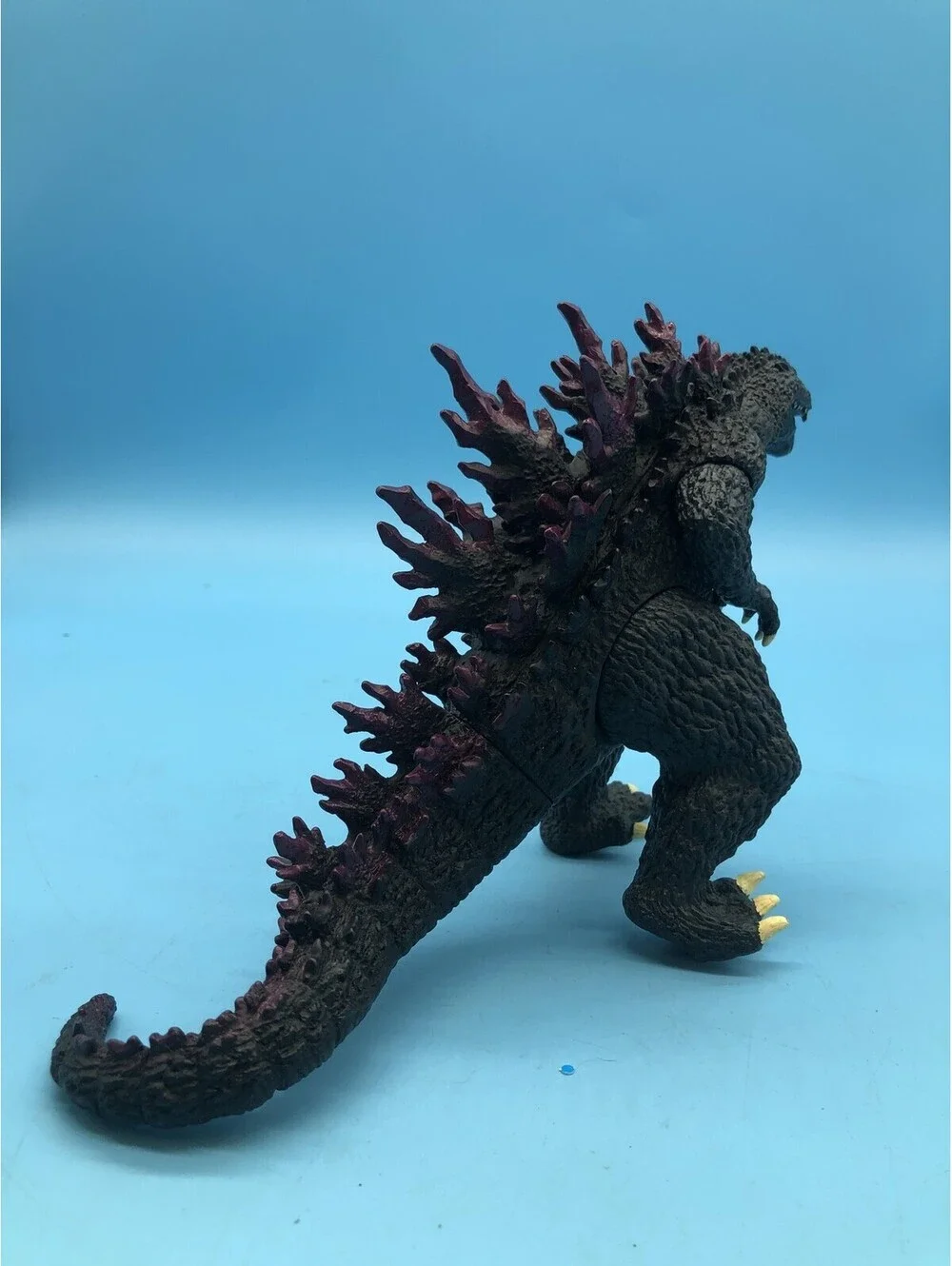 Godzilla 7in Action Figure Toy Black Purple Spikes Movie Monster Unboxed